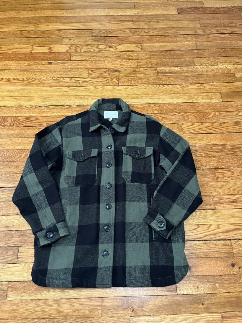 Men's Lucky Brand Flannel Shirt Jacket Shacket Size Small Plaid Flannel Buttons